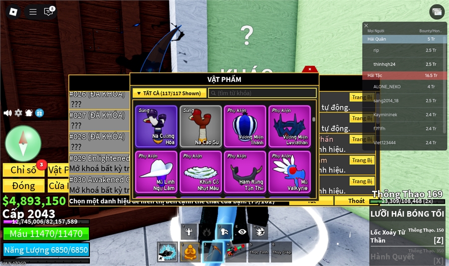  - lưỡi hái bóng tối, 5 trái đỏ Cá V4