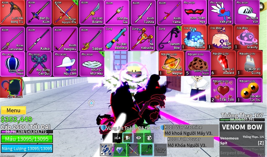  - lưỡi hái saong đao control dough gravity rocket owend